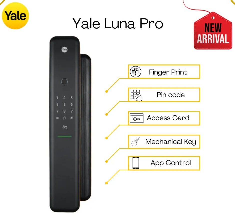 KHÓA VÂN TAY YALE LUNA PRO KHÓA VÂN TAY YALE LUNA PRO