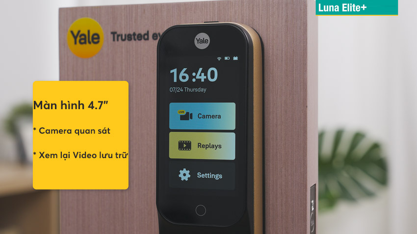 Khóa thông minh Face ID Video call Yale Luna Elite+