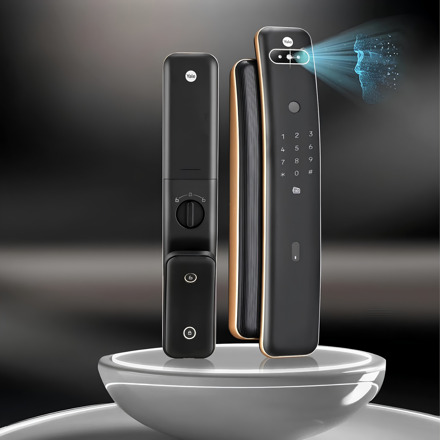 KHÓA THÔNG MINH NHẬN DIỆN KHUÔN MẶT YALE LUNA PRO+ KHÓA THÔNG MINH NHẬN DIỆN KHUÔN MẶT YALE LUNA PRO+