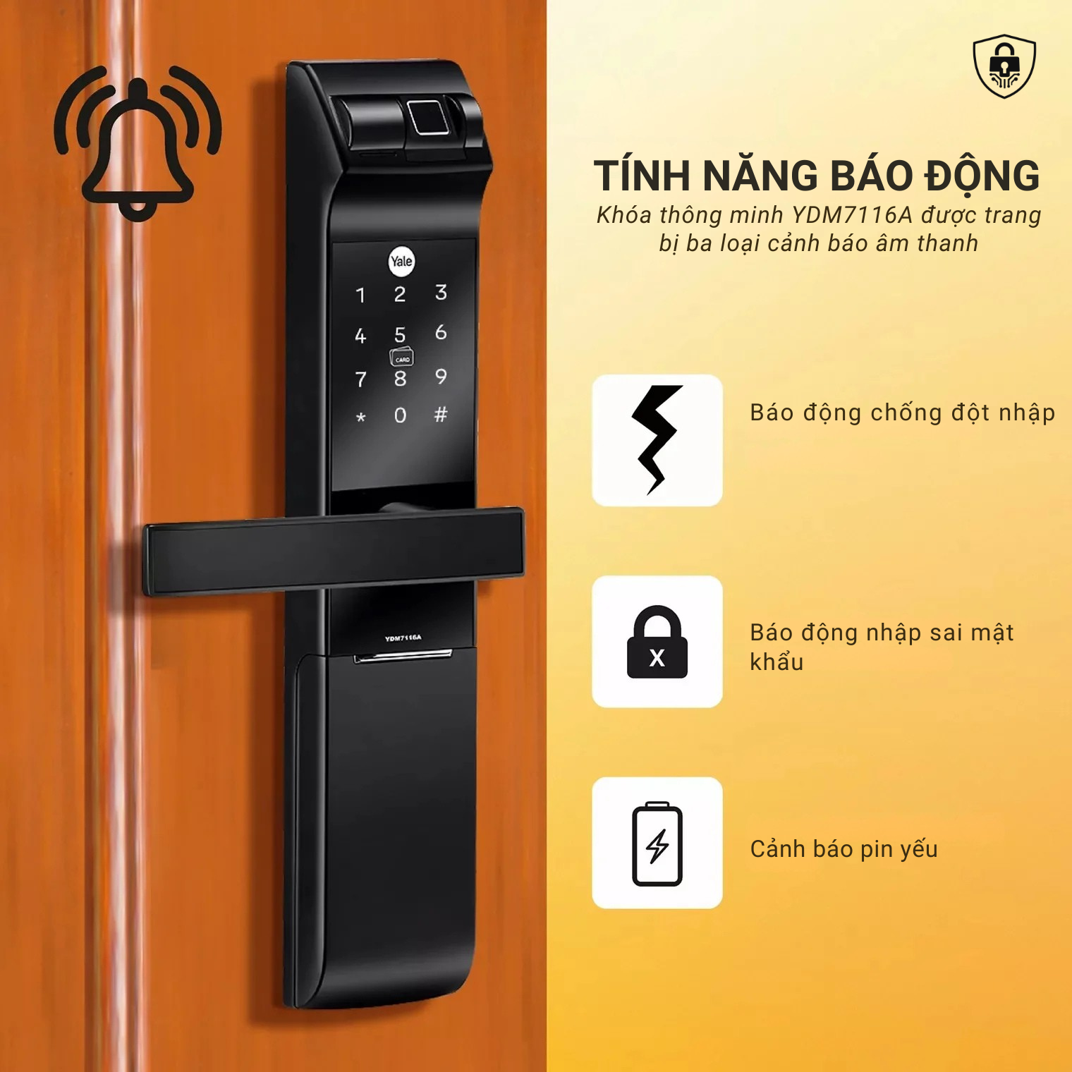 KHÓA THÔNG MINH YALE YDM 7116A