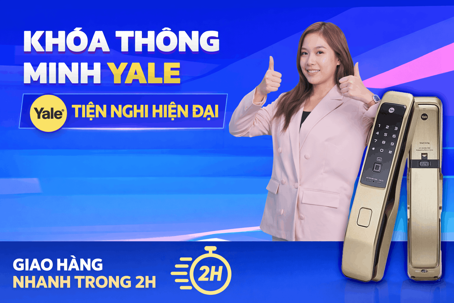 banner khóa điện tử yale