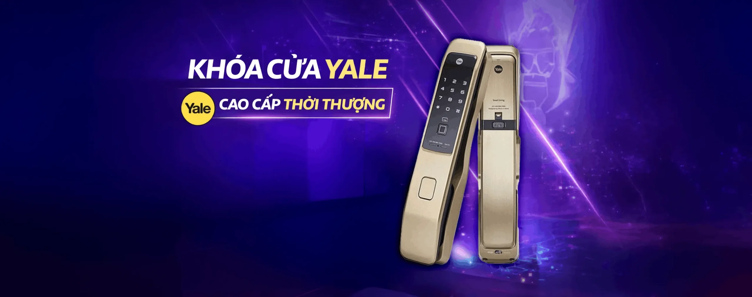 banner khóa điện tử yale