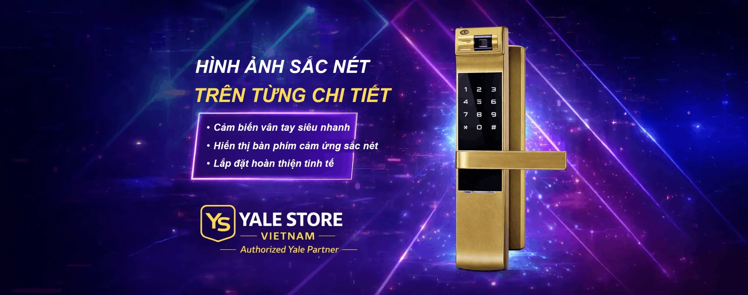 banner khóa điện tử yale