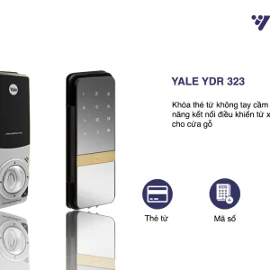Khóa điện tử cửa kính cường lực Yale YDG 313