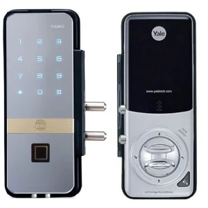 Khoá vân tay cửa kính 2 cánh Yale YDG 413A