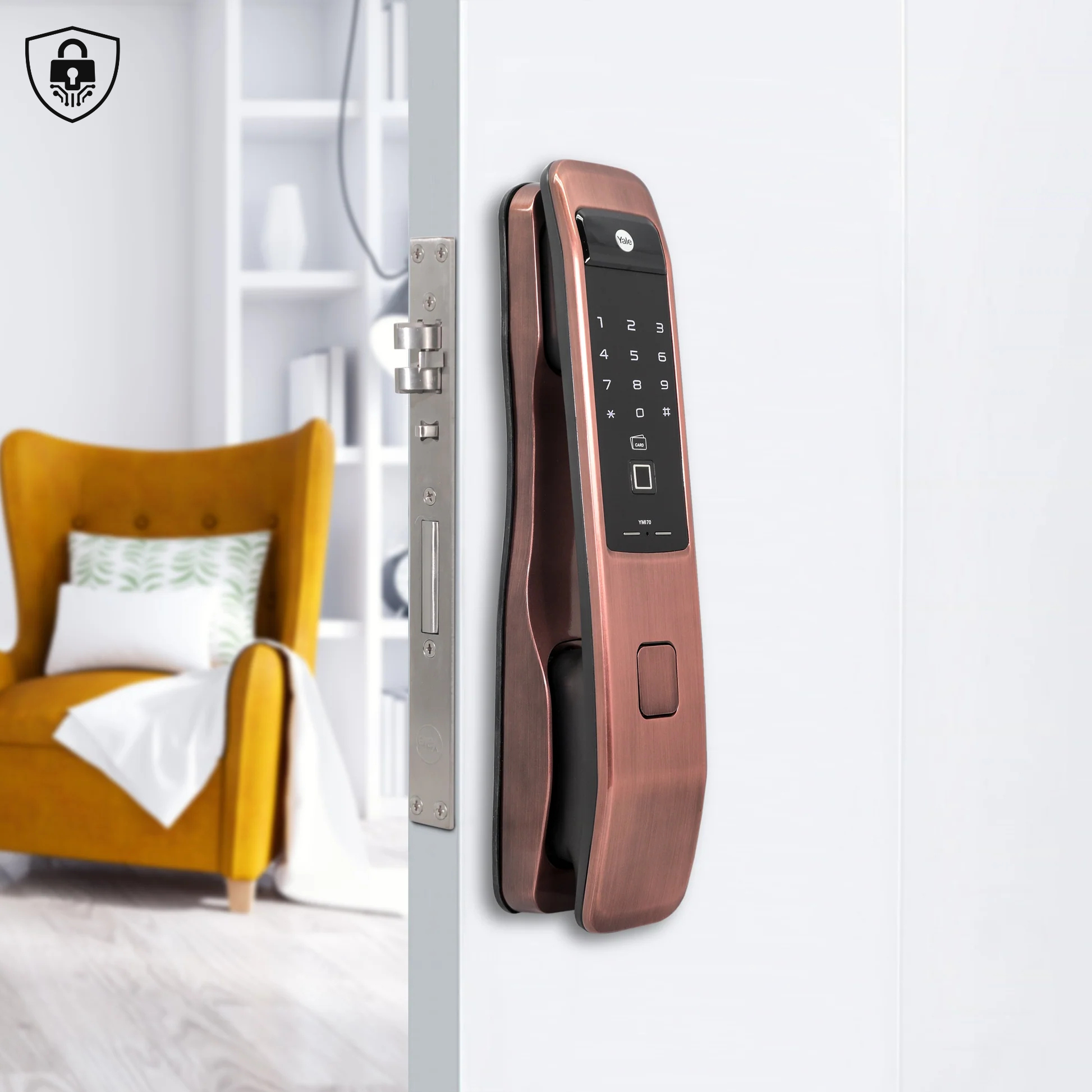 khóa điện tử yale push-pull