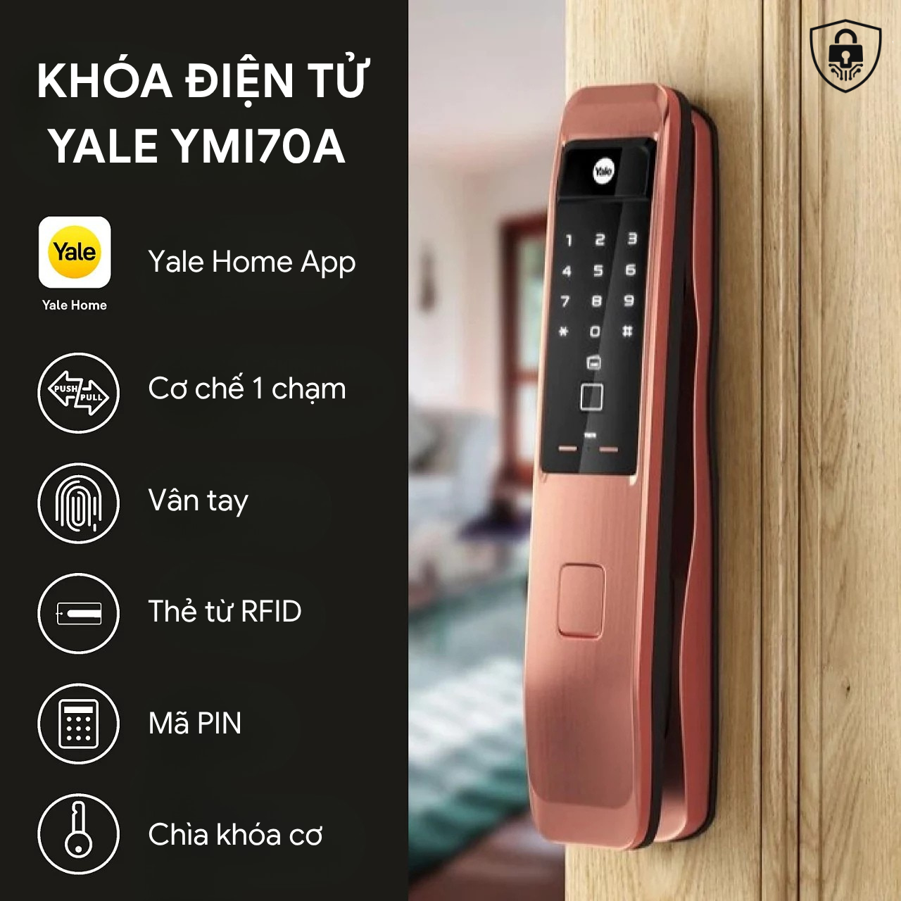 khóa điện tử yale cao cấp