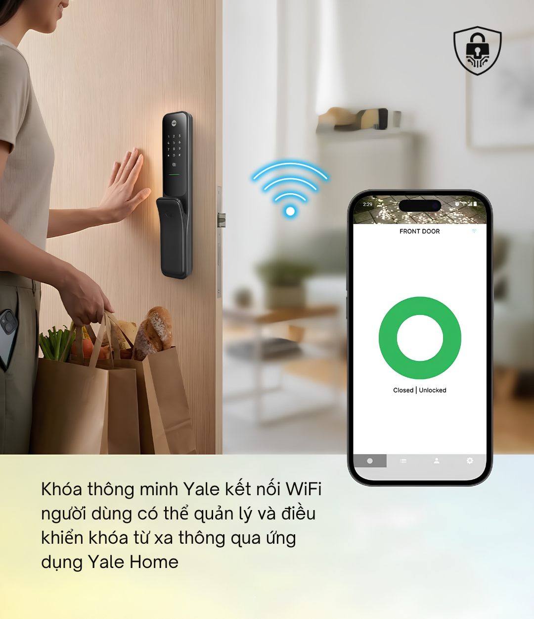 khóa thông minh yale kết nối wifi