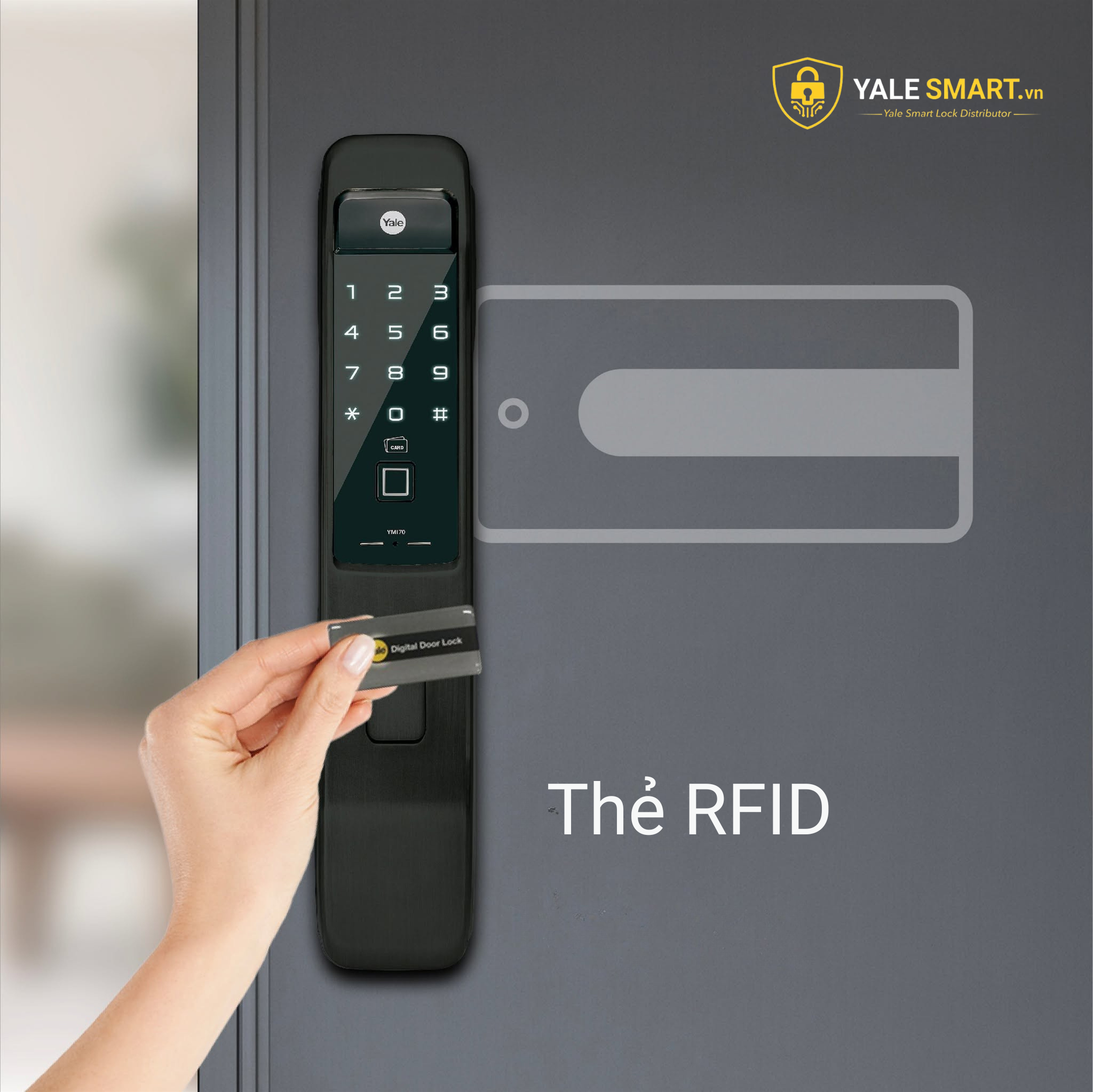 Công nghệ RFID trên khóa thẻ từ Yale