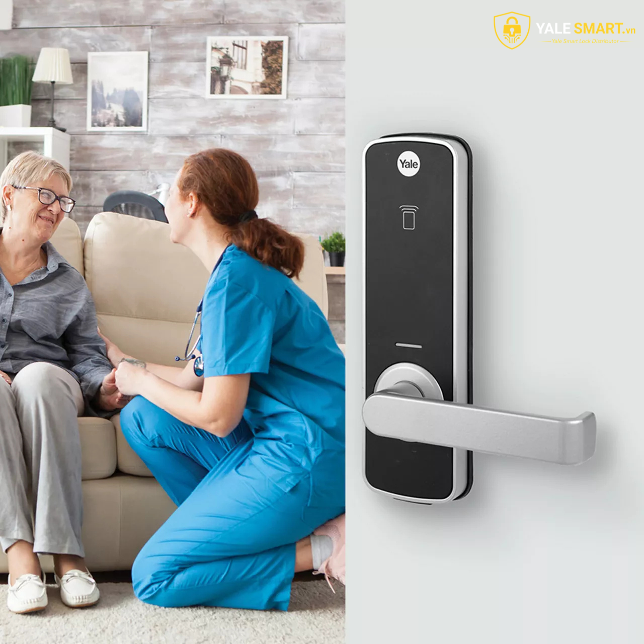 tính năng Safe Handle trên khóa Yale 