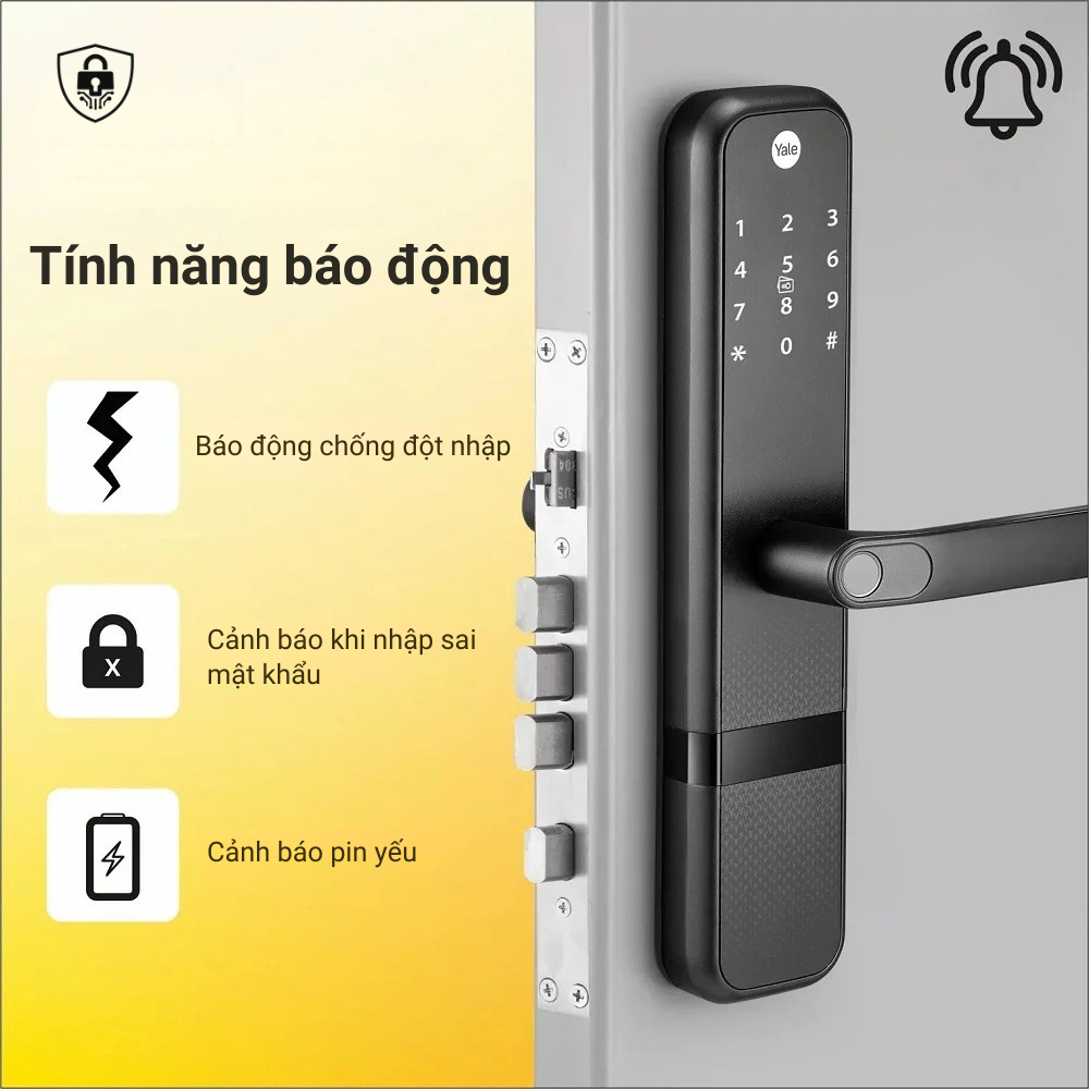 tính năng cảnh báo thông minh trên khóa yale