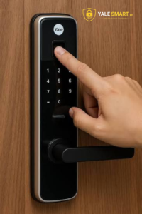 vệ sinh cảm biến vân tay khóa yale