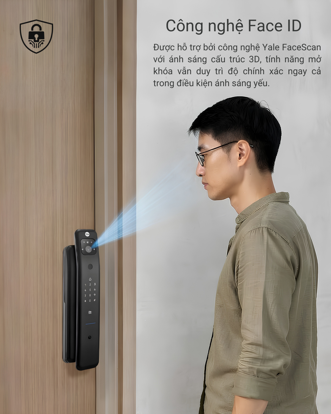 công nghệ Face ID khóa thông minh Yale
