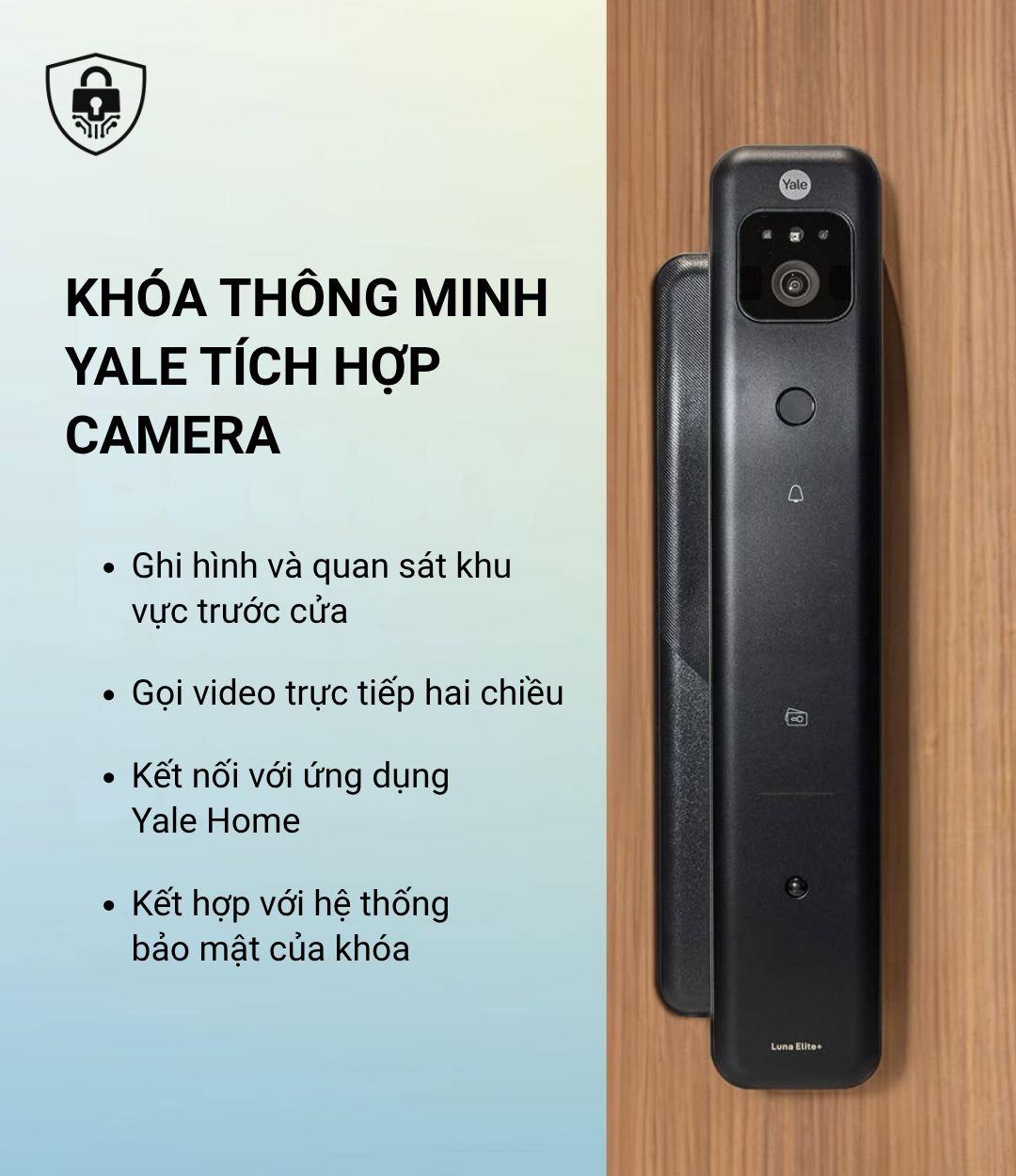 Khóa thông minh Yale tích hợp camera