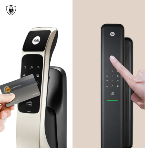 So sánh khóa thẻ từ Yale và khóa vân tay Yale
