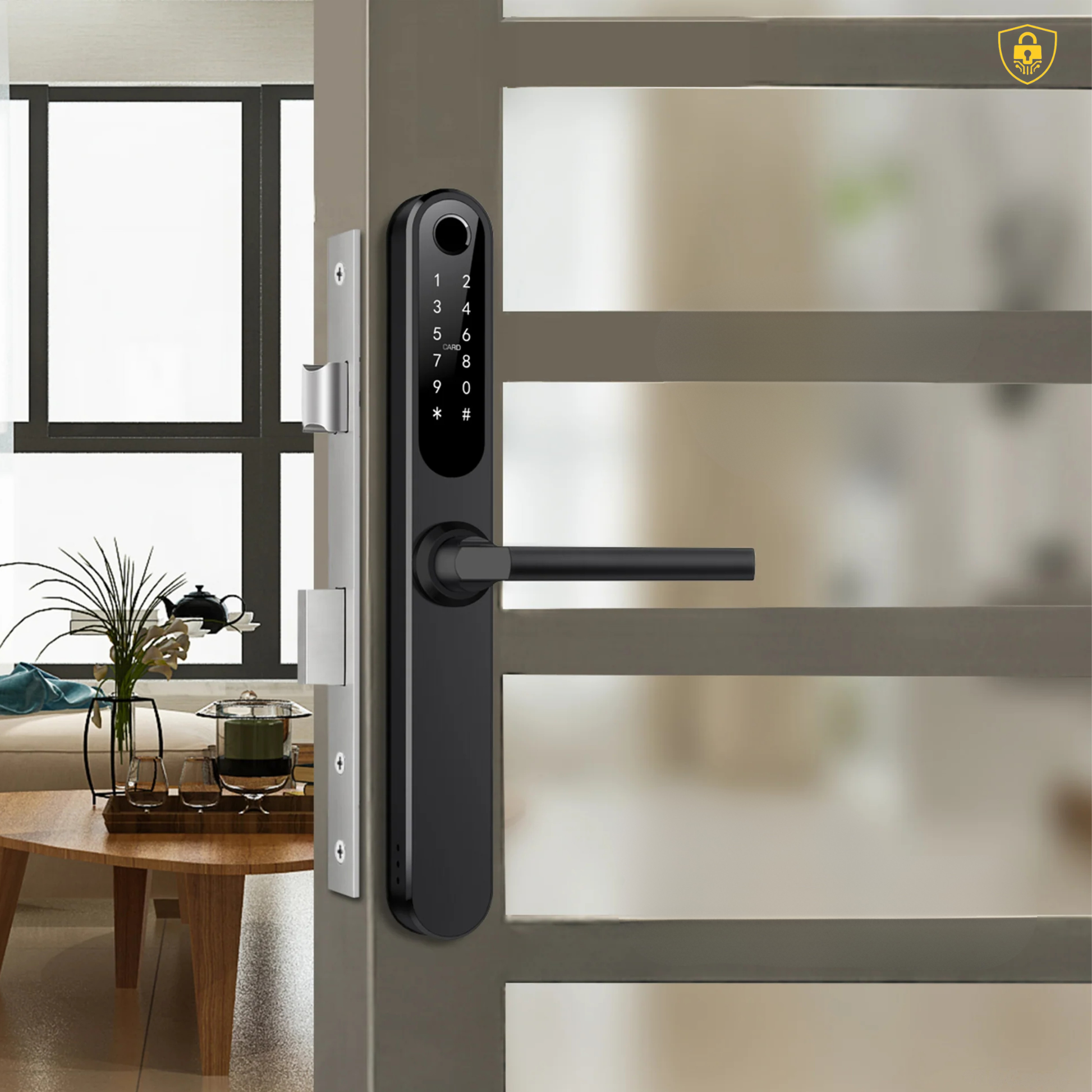 khóa vân tay cửa nhôm Yale