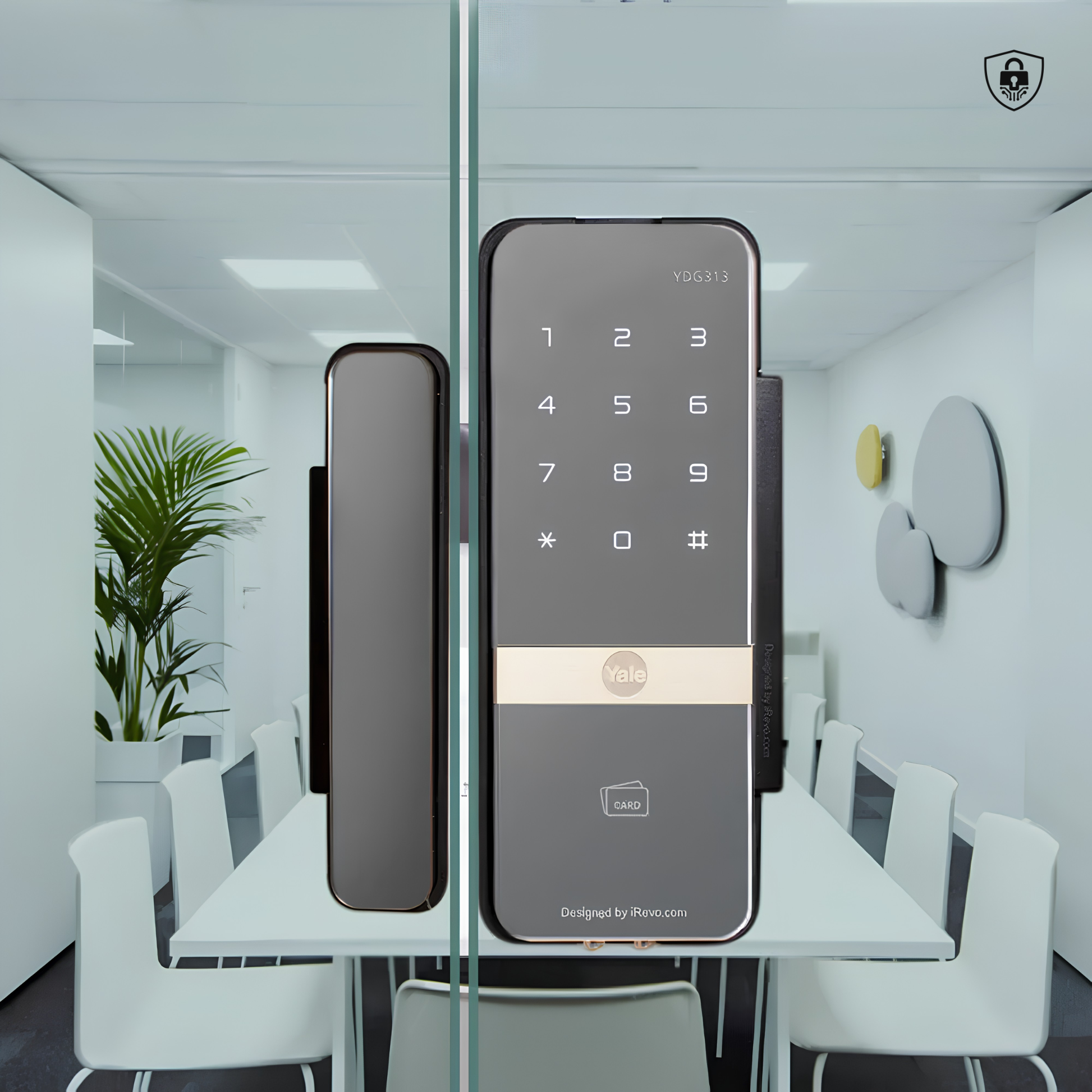 khóa vân tay cửa kính Yale